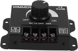 Manual Dimmer Knob Controller DC 12V 30A for 5050 Single Color LED Strip Light - Picture 1 of 8