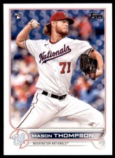 Mason Thompson 2022 Topps Series 1 Rookie Card RC | #38 Washington Nationals