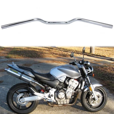 Chrome 7/8" 22mm Motorcycle Handlebars Drag Bars For Honda CB900F CB600F CB250F - Image 1 of 4