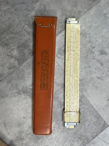 Vintage Keuffel & Esser Co. K&E Rechenschieber 4081-3 mit Lederetui Made in USA - Bild 1 von 6