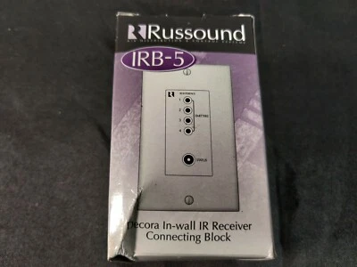 Bloque de conexión receptor IR en pared Russound IRB-5 Decora - Blanco - NUEVO Foto 1 de 4