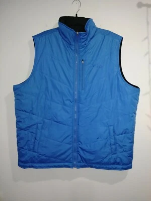 FILA Reversible Puffer Vest Quilted Blue Black Size XL MSRP $80 BN2 - Image 1 of 4