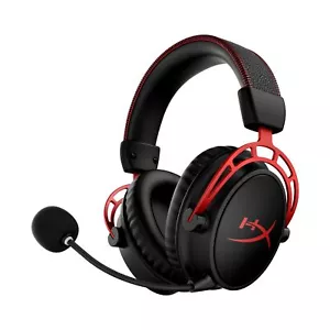 Bezprzewodowy zestaw słuchawkowy do gier HyperX Cloud Alpha do komputera 300 godzin żywotności baterii czerwony - Zdjęcie 1 z 6
