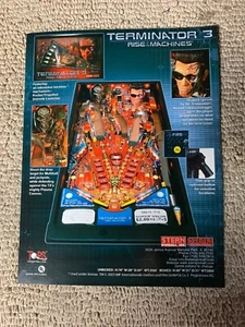 original ad  11-8 1/4” Terminator 3 Stern Pinball  ARCADE GAME FLYER - Picture 1 of 1