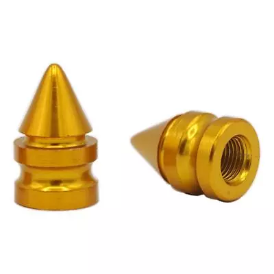 2 Stück YOU.S Ventilkappen Nieten Abdeckung Gold für Auto PKW LKW Motorrad - Bild 1 von 2