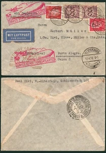 Alemania - Zeppelin - Yv. 304(2)+412(2) - 1932 - Mat "Wuppertal 16/4/32 ..." - Imagen 1 de 1