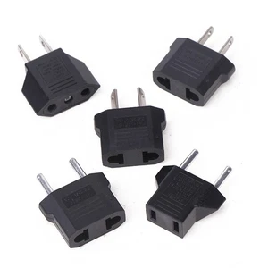 2Pcs European US AU EU US To EU/EU To US Plug Adapter Euro Travel Power Adapter - Afbeelding 1 van 17