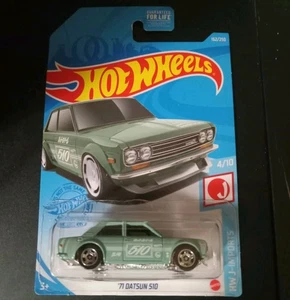 Hot Wheels '71 Datsun 510 #162/250 HW J-IMPORTS 4/10 VERDE - NUEVO   - Imagen 1 de 1