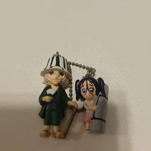 Bleach figure key chain retro rare Kisuke Urahara Ururu mascot Japan anime m654 - Picture 1 of 4
