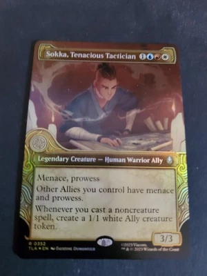MTG,  Sokka, Tenacious Tactician (#0352), Avatar: Showcase-Foil, NM Rare TLA - Image 1 of 2