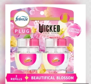 Febreze Plug In Air Freshener, Wicked Beautifical Blossom, 2 Count 💖💚 - Picture 1 of 7