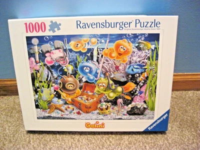 RAVENSBURGER 1000 PIECE PUZZLE GELINI UNDERWATER FUN 2025 IN HAND SHIPS FAST!!!! - Image 1 of 4