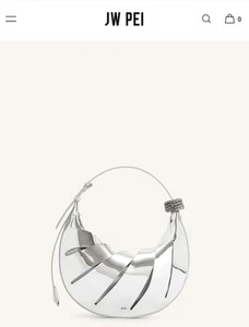 JW PEI - Jana Hollow Out Shoulder Bag - Silver - Picture 1 of 5