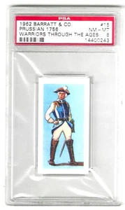 1962 Barratt & CO Warriors Prussian 1756 #15 Graded PSA 8 pop 1 & 1 higher - Picture 1 of 2