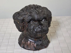 Antiguo | Cabeza de perro con tapa austriaca Bernard Bloch | Humidor de tabaco | De colección - Imagen 1 de 10