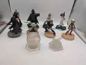 Disney Infinity 3.0 Star Wars Figuras Lote x8 Y 2 Cristales! Darth Vader, Luke,  - Imagen 1 de 11