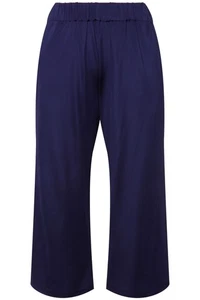 Ulla Popken große Größen Culotte 46+ tintenblau Slinky Culotte wadenlang - Bild 1 von 5
