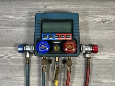 Mastercool 99872-A w/ Manual Couplers & Hoses 72” R134a Manifold Set Used - Image 1 of 4