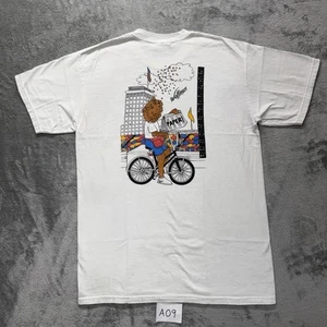 Camisa de periódico vintage Indianapolis Wolfman 1997 talla mediana - Imagen 1 de 9