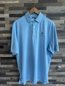 Footjoy Polo Mens M Blue Golf Performance Golfer Casual Oceanside G.C. - Picture 1 of 7