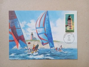 US 1990 West Quoddy Lighthouse Maximum Postcard , Washington - Picture 1 of 2