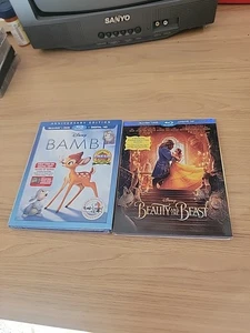 Bambi And Beauty And The Beast Blueray New Sealed. - Picture 1 of 6