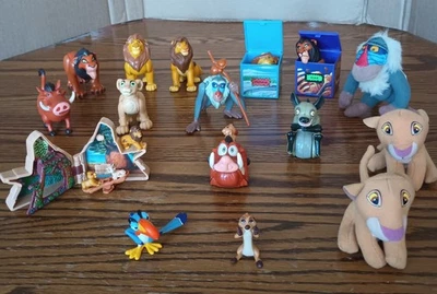 Disney Lion King (some Burger King & 1 polly pocket type) Vintage Toys Lot Of 16 - Image 1 of 4