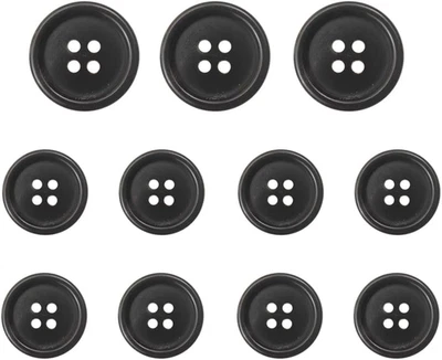 11 Pieces Real Horn Buttons Set for Blazer and Suit, 20Mm 15Mm Natural Genuine B - Image 1 of 4