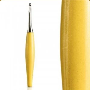 Furls Odyssey Crochet Hook YELLOW with Nickel, DISCONTINUED/RARE - Picture 1 of 17