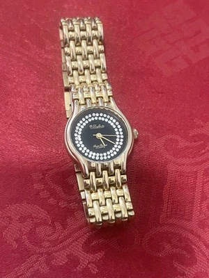 Dufonte Black Women's Gold St. Steel Easy Quartz Battery Watch🤍 Foto 1 de 4