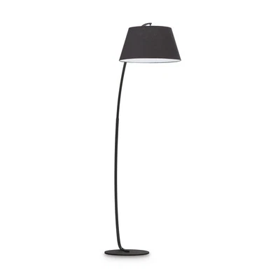 Piantana Moderna Pagoda Metallo Nero 1 Luce E27 - Immagine 1 di 3