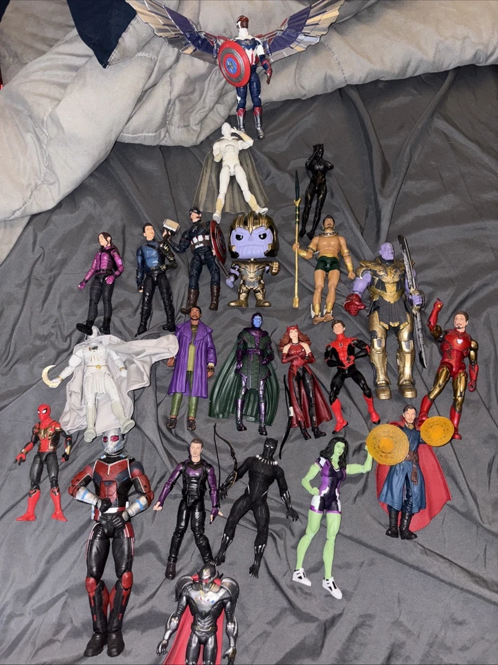 Marvel legends action Figures Loose, Avengers And Funko Pops! And MEZCO Figures - Image 1 of 1