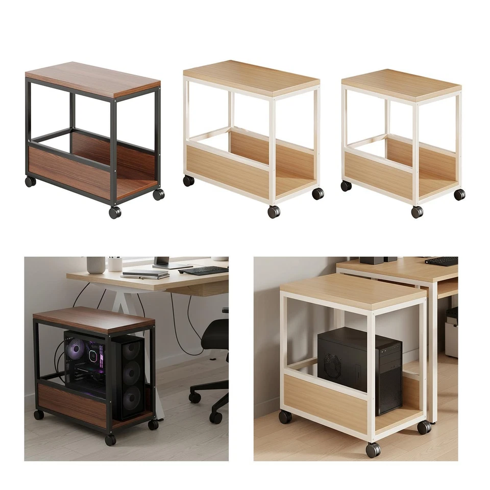 CPU Holder Metal Frame for Gaming Home Office with Wheels PC Stand for Floor - Image 1 of 2