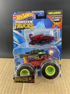 Hot Wheels Invader & Dragon Blaster Monster Trucks 1:64, COMB SHIP $1 - Picture 1 of 6