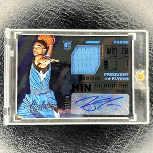 KARL ANTHONY TOWNS /199 RC Rookie Patch Auto RPA 2015-16 Absolute Freshman - Picture 1 of 2