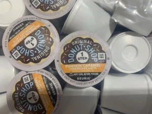 60 Donut Shop Limited Edition Pumpkin Caramel Cheesecake Keurig K-Cups Capsules - Picture 1 of 2