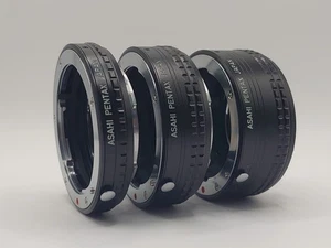 Asahi Pentax Extension Tube Ring Set No. 1, 2, 3 for K mount, listed from Japan - Picture 1 of 16