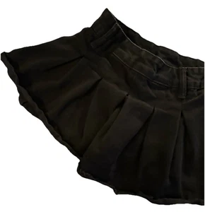 Micro Mini Falda Denim Negra M Gótica Grunge Cyber Punk Emo Rave Y2K Industrial - Imagen 1 de 10