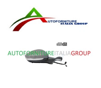 SPECCHIO RETROVISORE SX ELETT TERM RIB C/PROFILO CROM  PIN PER PEUGEOT 208 12> - Immagine 1 di 3