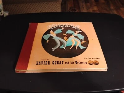 Victor Album XAVIER CUGAT Rumbas w/ 3 vinyl records + DECCA Samba/Rumba - Image 1 of 4