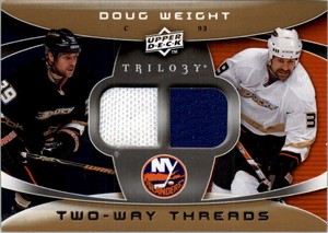 2008-09 (ISLANDERS) Upper Deck Trilogy Two-Way Threads #2WDW Doug Weight Jersey