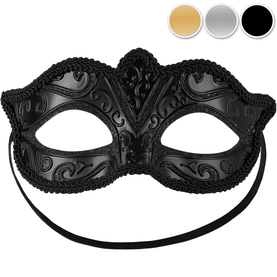 Venezianische Augenmaske Damen Maske Venedig Ball Erotik Ornamente sexy Fasching - Bild 1 von 1