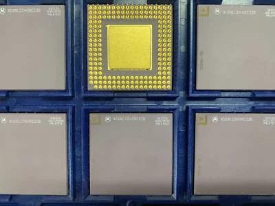 Vintage Apple Macintosh AMIGA Gold Processor Motorola XC68LC040RC33B 02E23G - Image 1 of 2