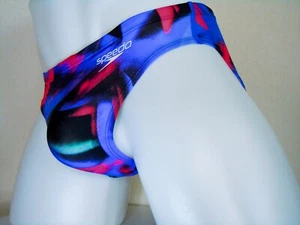 Speedo Light Blue x Royal Blue x Multi Swim Briefs FINA Approved Size 32' - 35' - Picture 1 of 13
