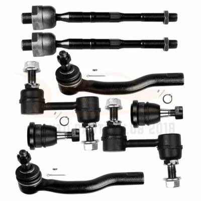 8pcs Front Ball Joints Tie Rods Sway Bar Links For 2004 2005 -2015 Nissan Titan Foto 1 de 4