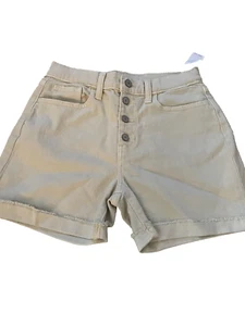 Girl's Old Navy High Rise, Button Fly, Color Ecru Bermuda/Shorts Size 16 NWT - Picture 1 of 2