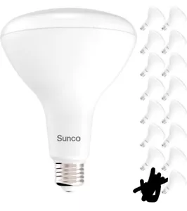 Sunco BR40 17W 1400 Lumen 2700k Soft White Dimmable Flood LED Light Bulb 15 Pack - Picture 1 of 6