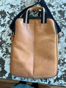 Jack By Jill E Designs Jack Carry/Adapt Leather Laptop Bag - Afbeelding 1 van 6