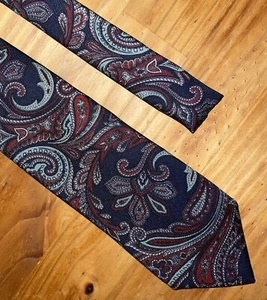 Ferrell Reed Neck Tie Men Gray Paisley - Picture 1 of 5
