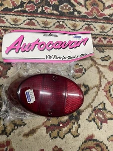 JE DAY VW CLASSIC BEETLE BUG NOS Autocavan Red Rear Light Lens X1 (loft/110) - Picture 1 of 5